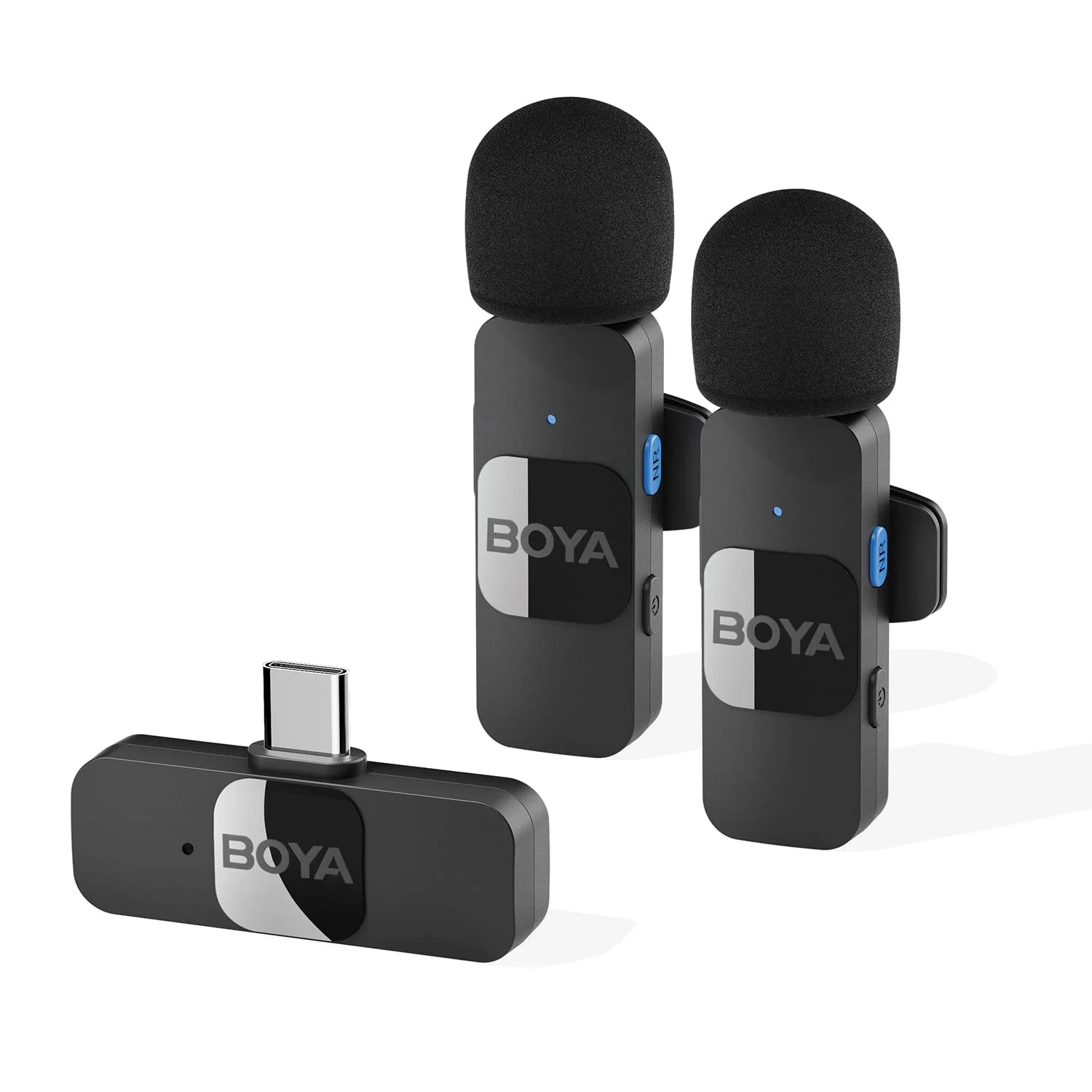 BOYA BY-V20 Micro Thu Âm Không Dây Cho Điện Thoại Type-C (Bản Đôi)