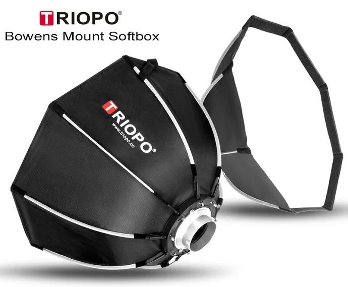 Softbox bát giác thao tác nhanh Triopo K2-90 + Grip