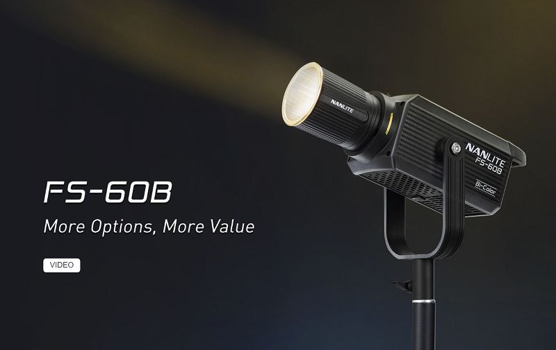 Led Nanlite FS-60B Bi-Color Studio Spotlight (Hàng Chính Hãng)