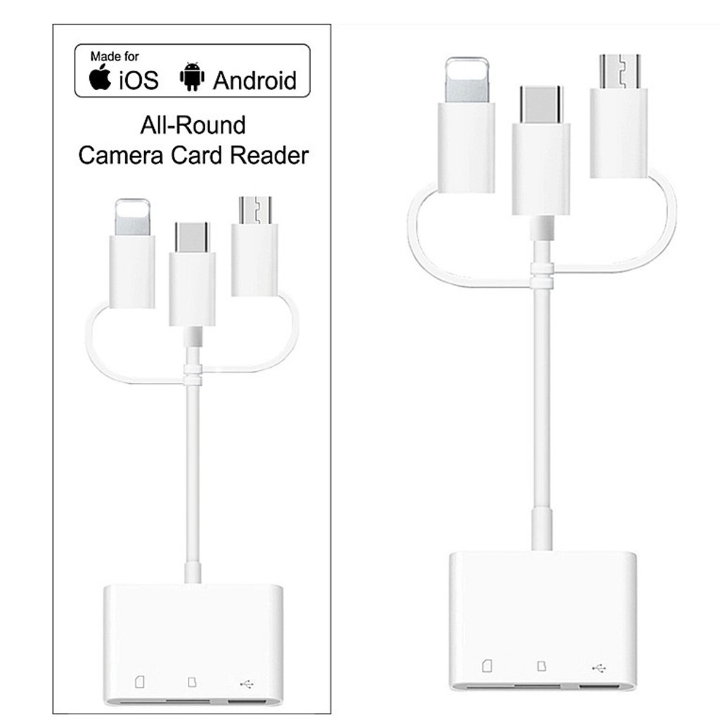 Đầu đọc thẻ 3in1- OTG All Round Camera Card Reader