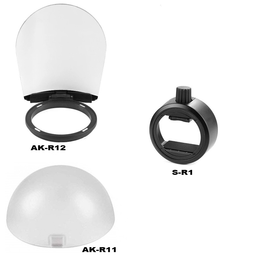 Bộ Tản Sáng Godox Ak-R11+Ak-R12 Và Kẹp S-R1