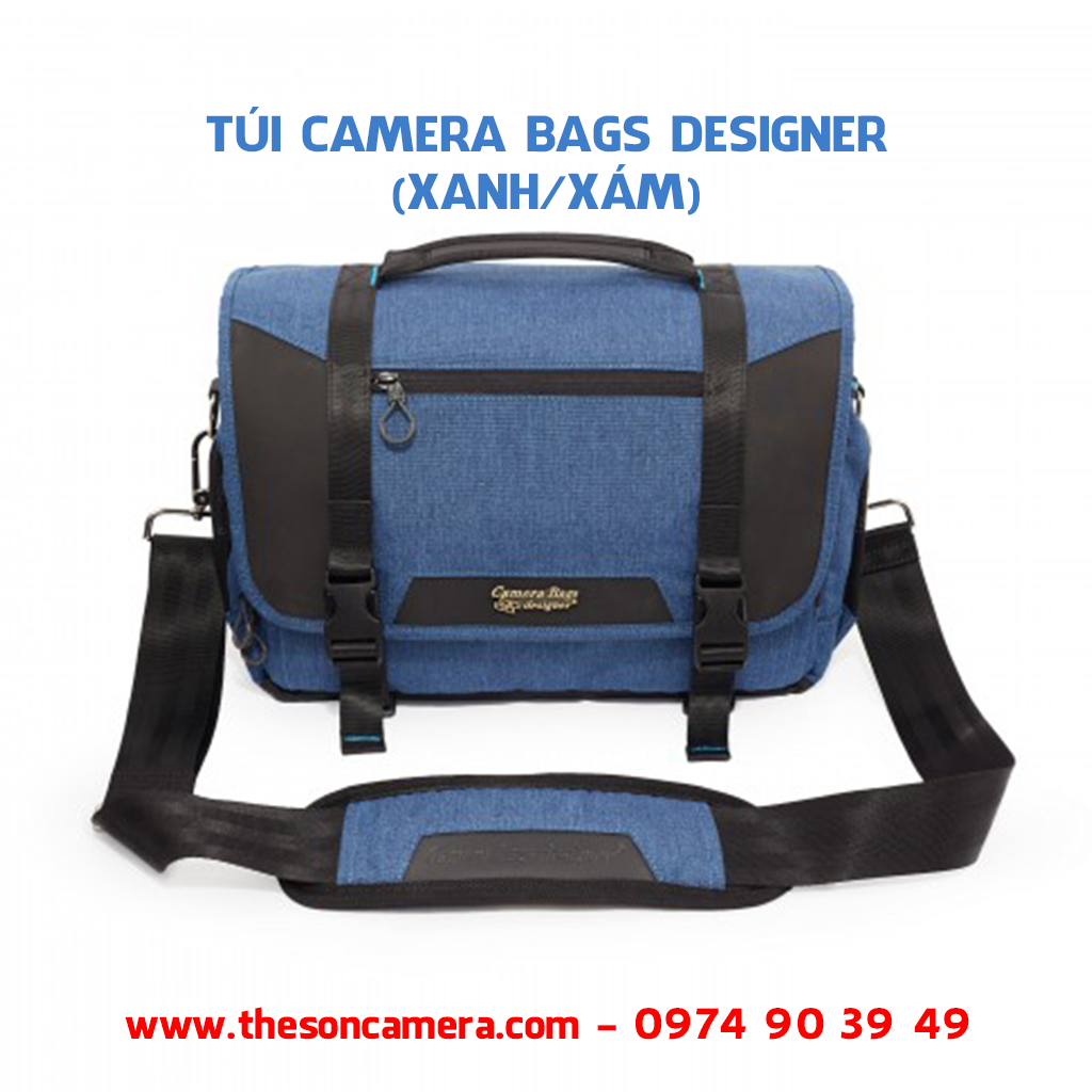 Túi máy ảnh Camera bags designer CR-03 (Xanh)