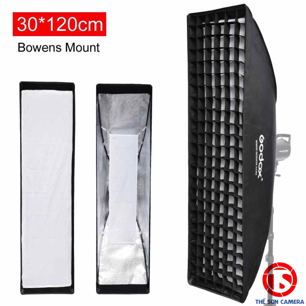 Softbox tổ ong godox 30x120cm