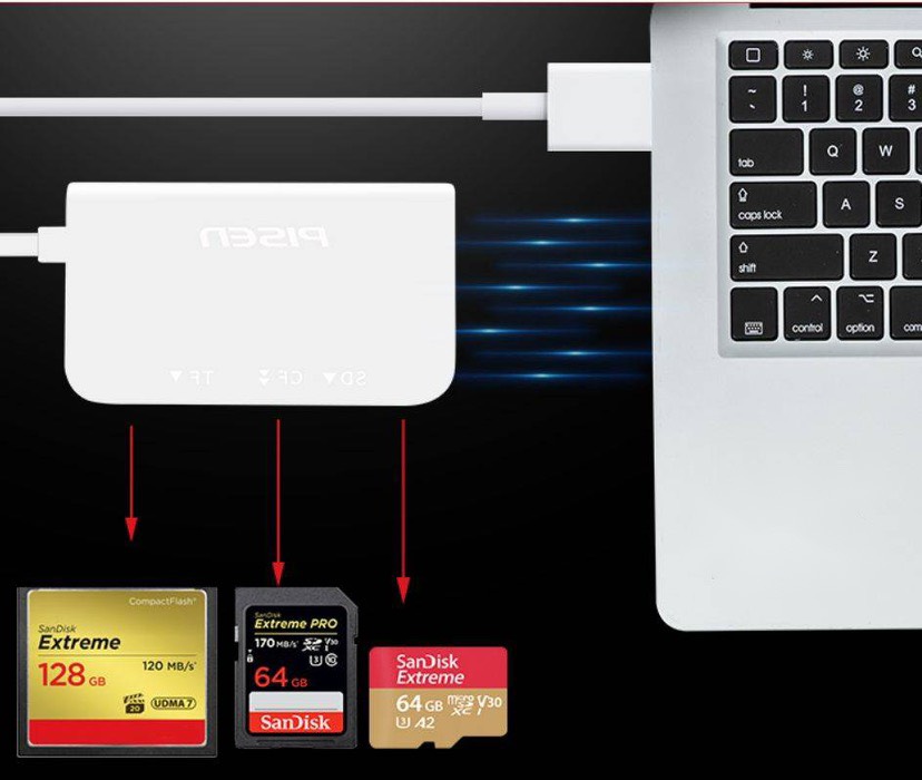 ĐẦU ĐỌC THẺ PISEN CARD READER USB 3.0